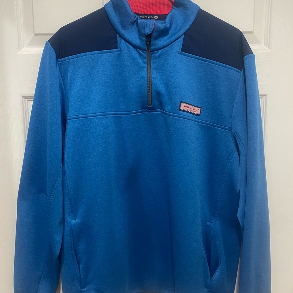 Vineyard Vines Men's Blue and Navy Pullover Jacket